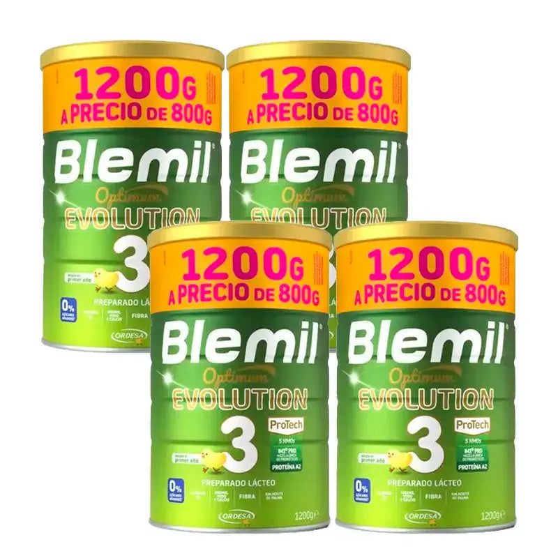 Blemil Optimum Evolution 3 Leche de Crecimiento Precio Especial, 4X1200 gr