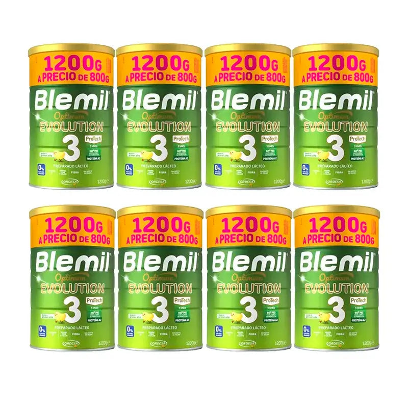 Blemil Optimum Evolution 3 Leche de Crecimiento Precio Especial, 8X1200 gr