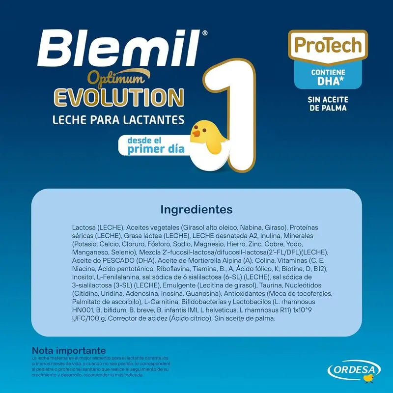 Blemil Optimum Evolution 1 Leche de Inicio, 800 gr