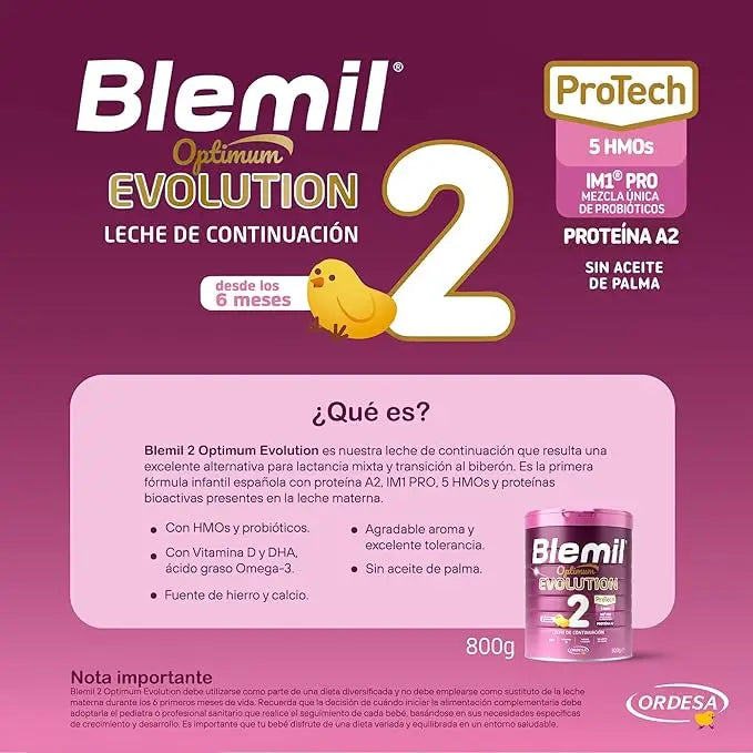 Blemil Optimum Evolution 2 Leche de Continuación, 1200 gr