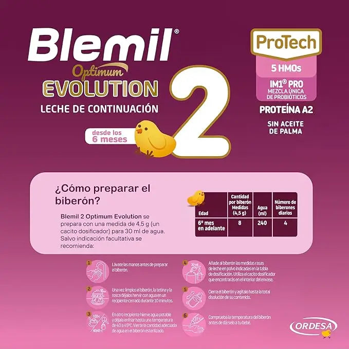 Blemil Optimum Evolution 2 Leche de Continuación, 1200 gr