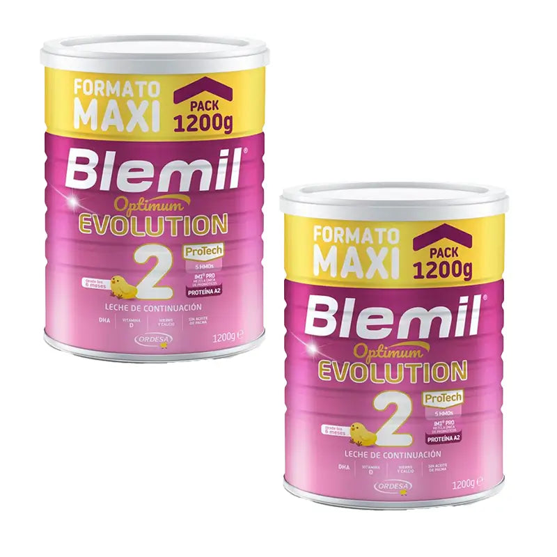 Blemil Optimum Evolution 2 Leche de Continuación, 2X1200 gr