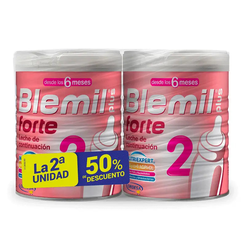 Blemil Plus Forte 2, Pack 2 unidades de 800 gr