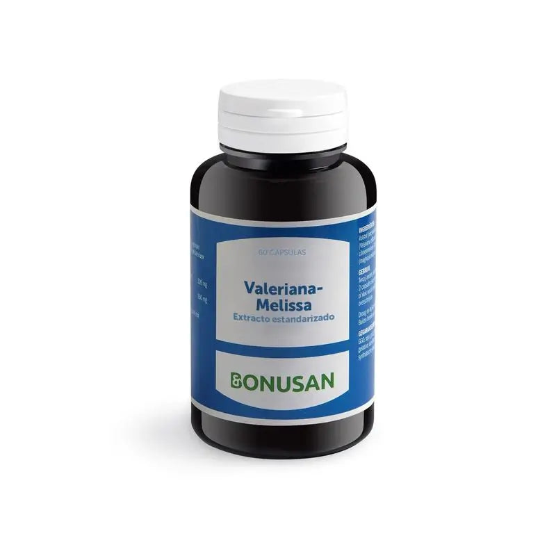 Bonusan Valeriana-Melissa Extracto, 60 cápsulas