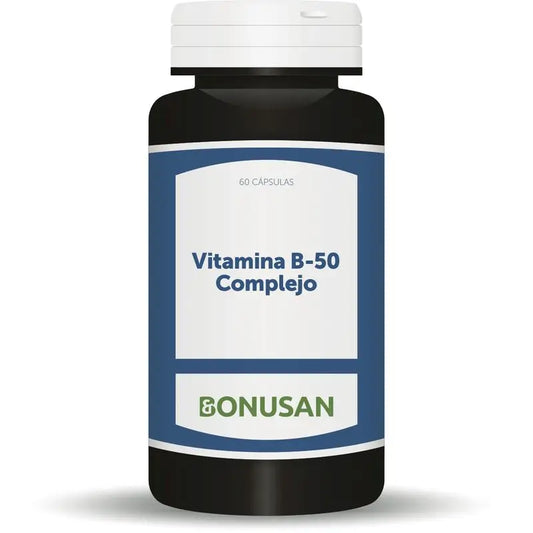 Bonusan Vitamina B-50 Complejo , 60 cápsulas