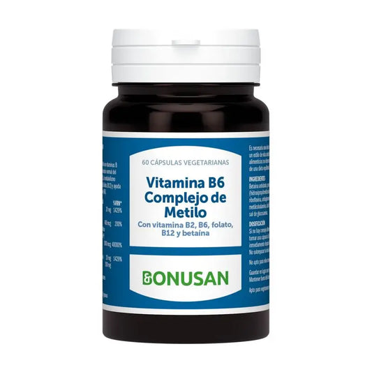 Bonusan Vitamina B6 Complejo De Metilo, 60 cápsulas