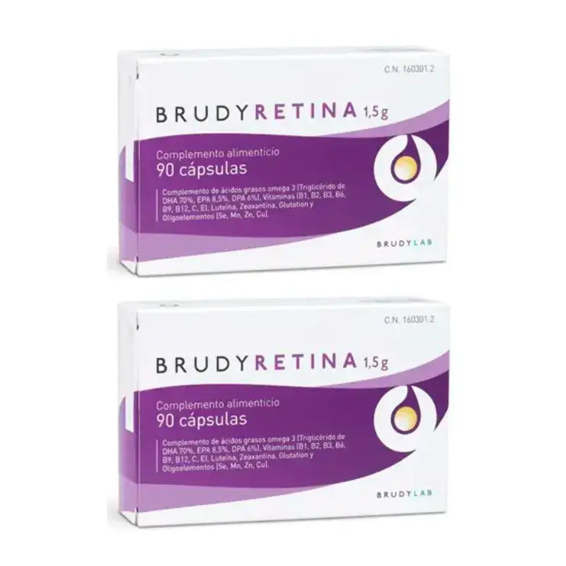 Brudy Pack Retina, 2 X 90 Cápsulas