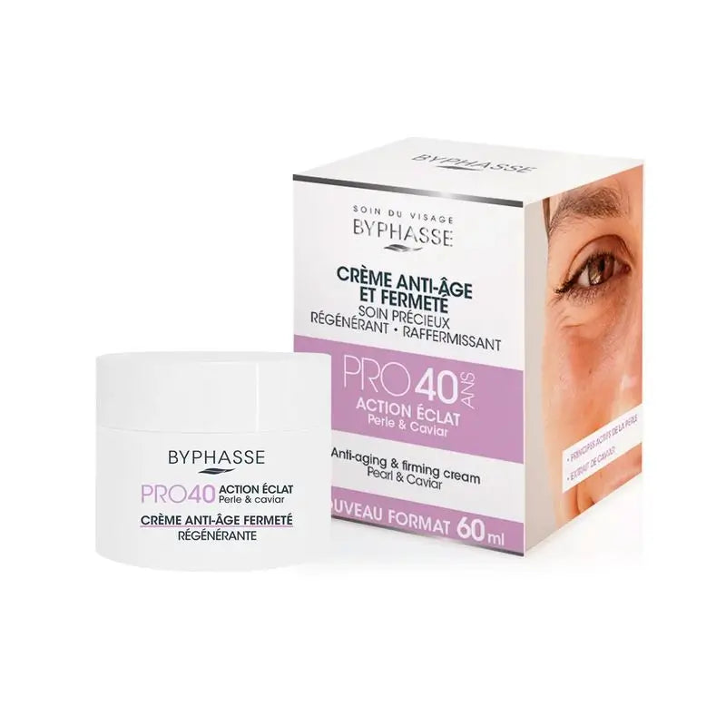 Byphasse Crema Facial Pro 40 Perla/Caviar, 60 ml