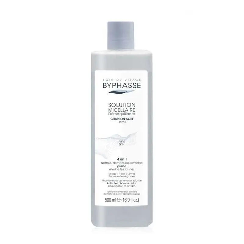 Byphasse Solución Micelar Desmaquillante Con Carbón Activo, 500 ml