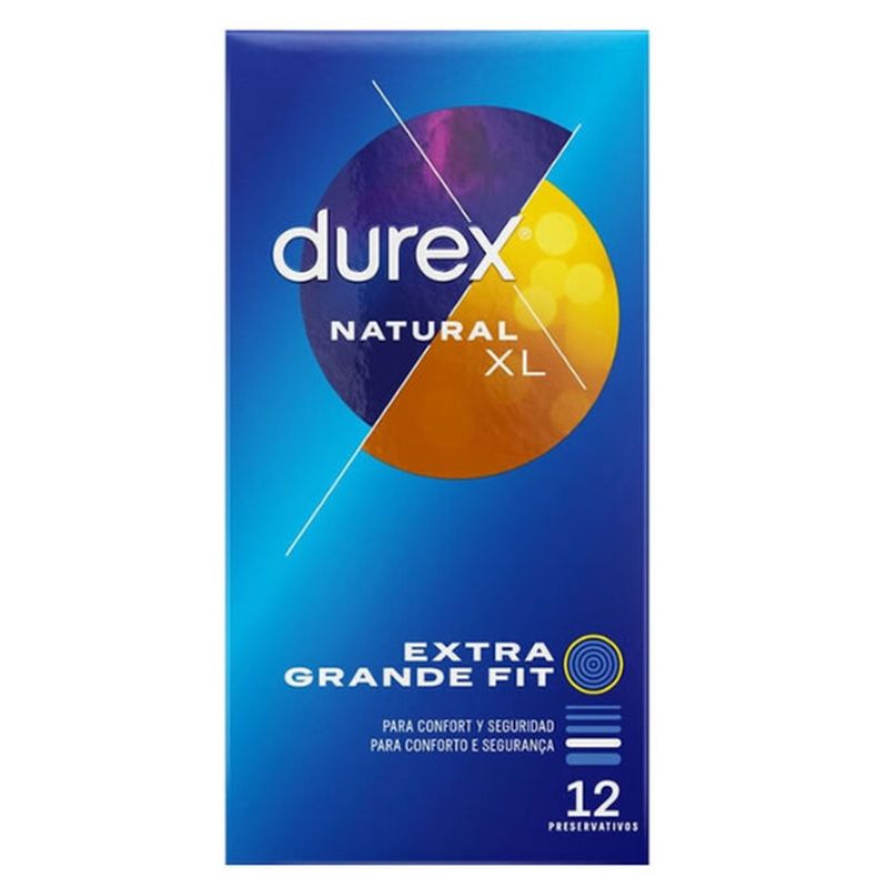 Durex Preservativos Originales Natural Plus Talla Xl - 12 unidades
