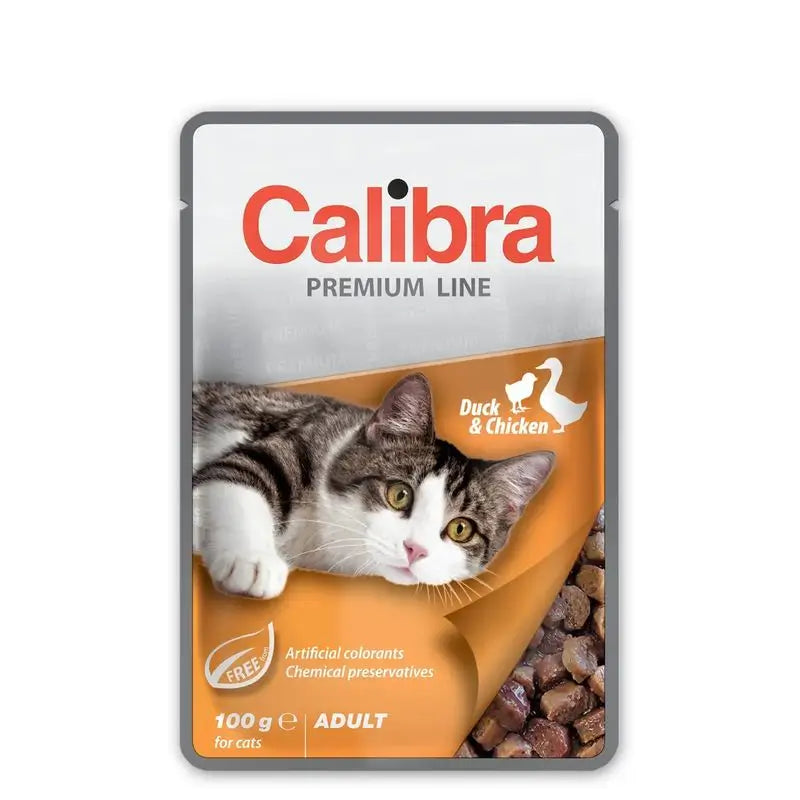 Calibra Gatos Adulto Pouch Pato Pollo Caja 24X100Gr