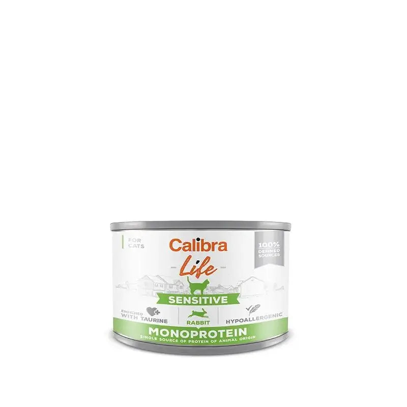 Calibra Gatos Life Lata Sensitive Conejo 6X200Gr