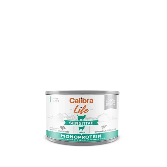 Calibra Gatos Life Lata Sensitive Cordero 6X200Gr