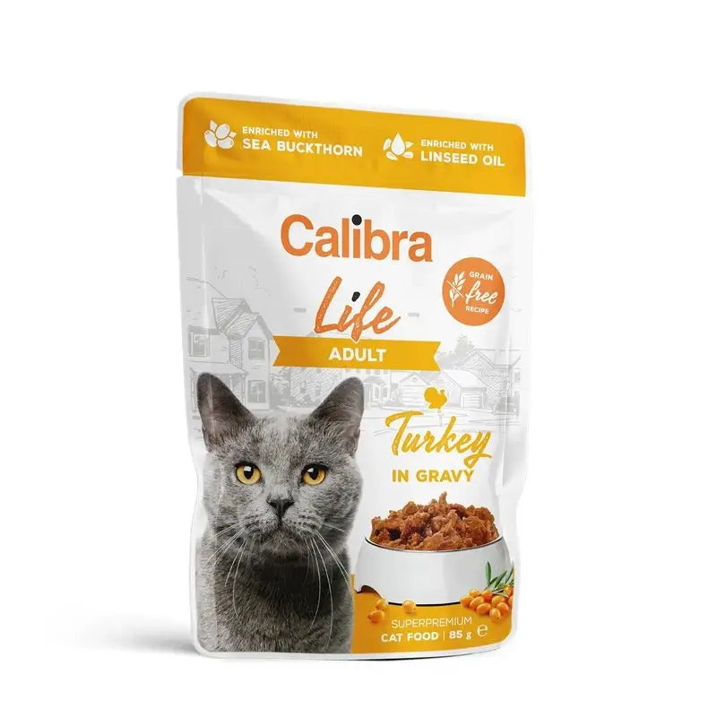 Calibra Gatos Life Pouch Adulto Pavo En Salsa 28X85Gr