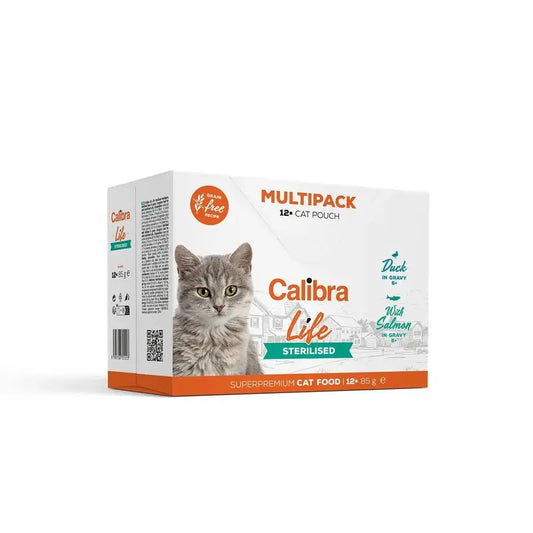 Calibra Gatos Life Pouch Esterilizado Multipack 12X85Gr