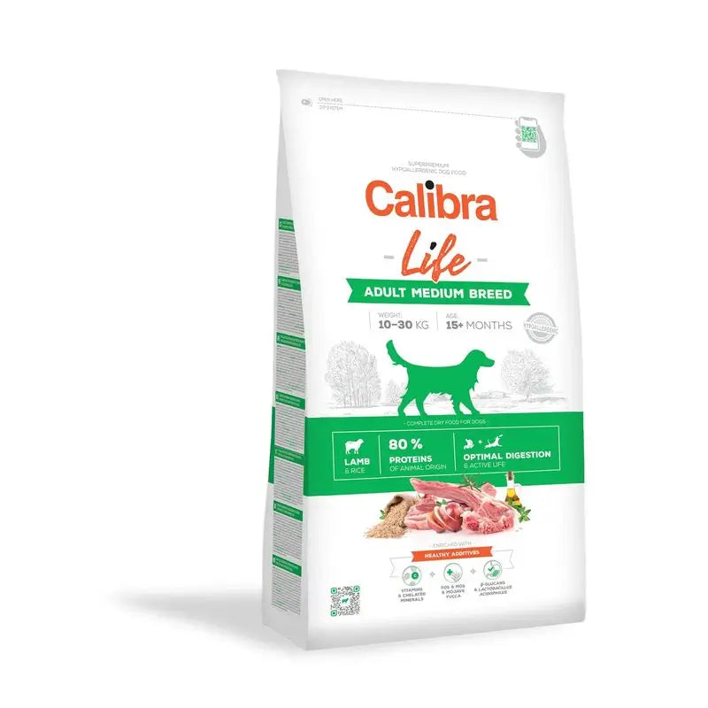 Calibra Perros Life Adulto Medium Breed Cordero 12Kg