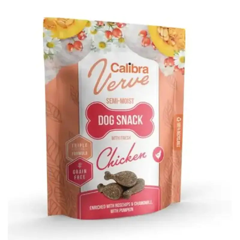 Calibra Perros Verve Snack Semihúmedo Pollo Fresco 150G