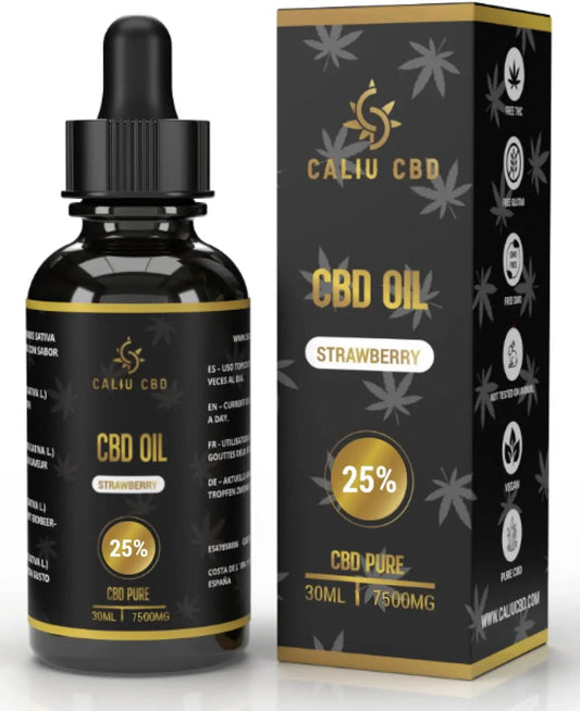 Caliu Aceite Cbd Puro 15% 4500Mg De Cbd Fresa 0% Thc, 30 ml