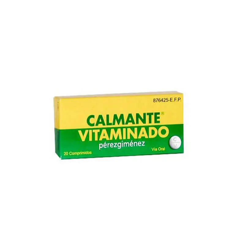 Calmante Vitaminado Perez Gimenez 20 Comprimidos