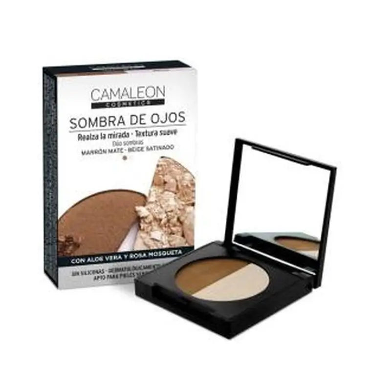 Camaleon Cosmetics Camaleon Sombra De Ojos Duo Marron-Beige