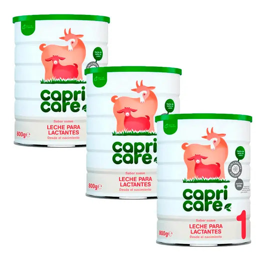 Capricare 1 Pack Leche Para Lactantes Nueva Fórmula, 3 X 800 Gr