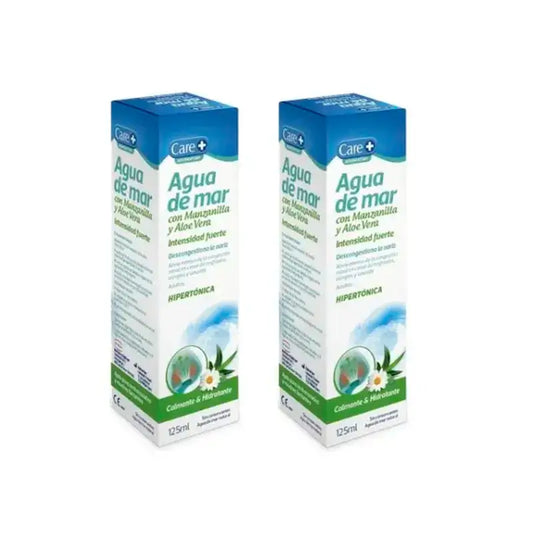 Care+ Agua De Mar Hipertónica Adulto, Pack 2 x 125 ml