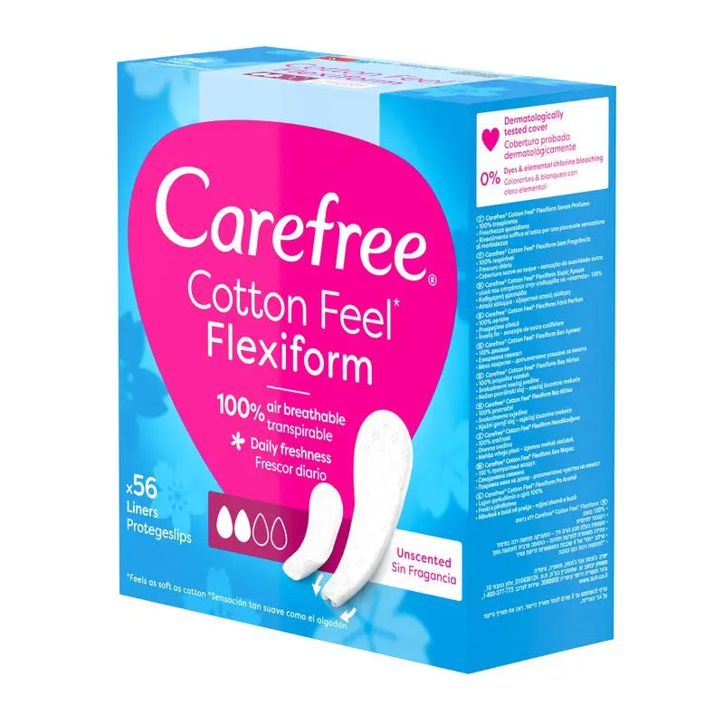 Carefree Flexiform Sin Fragancia 56Uds