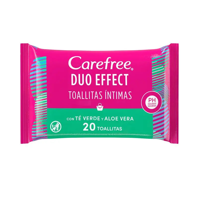 Carefree Toallitas Te Y Aloe Vera 20Uds