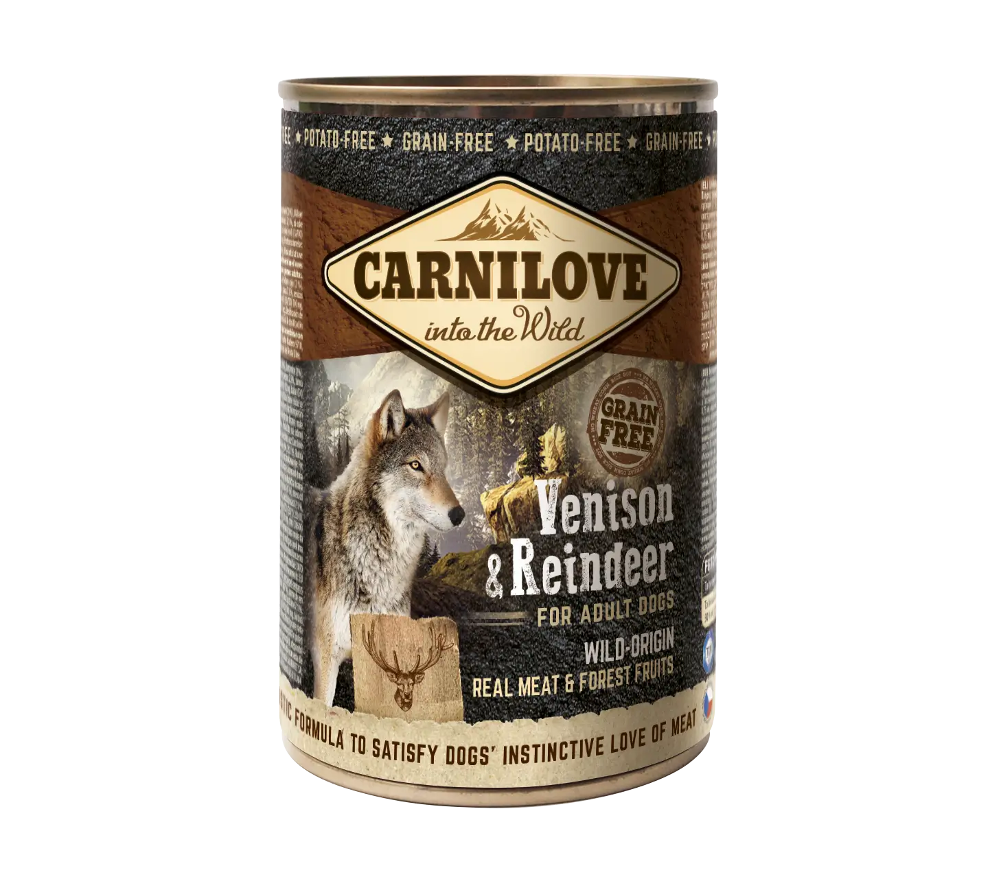 Carnilove Canine Adult Venado Reno Caja 6X400Gr comida húmeda para perros