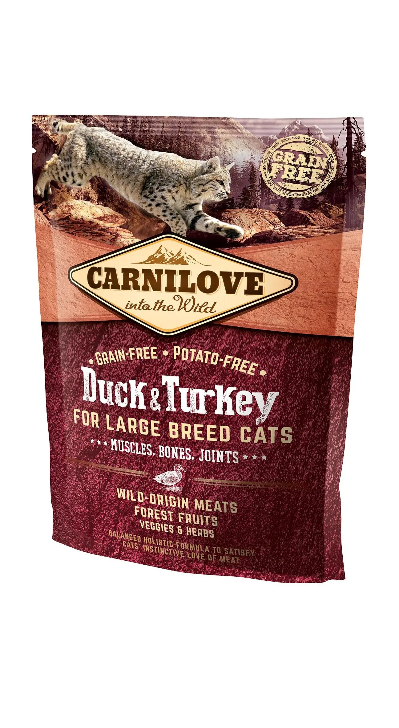 Carnilove Feline Adult Large Pato Pavo 400Gr  pienso para gatos