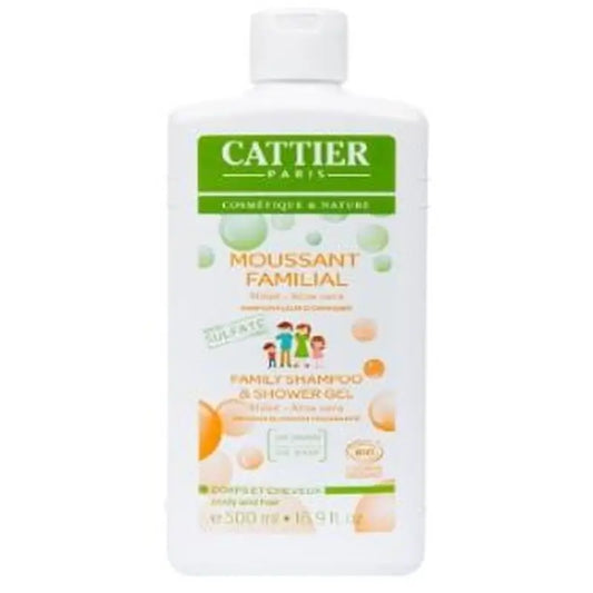 Cattier Gel De Ducha Y Champu Familiar Sin Sulfatos 500Ml.