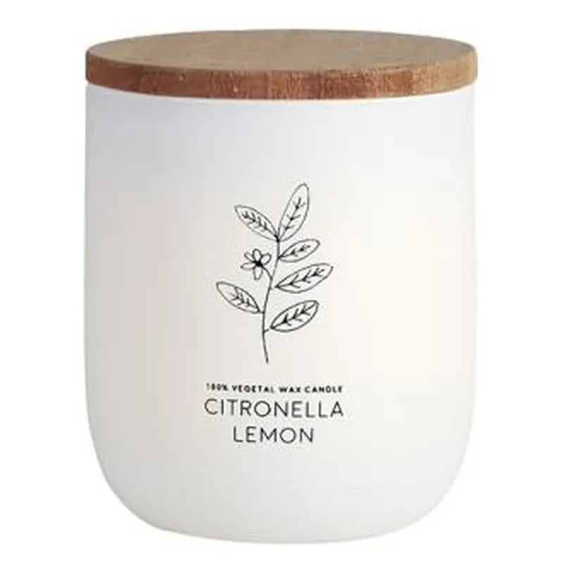 Cerabella Vela Vaso Blanco Citvasl Citronela-Limon 7X9Cm 1Ud