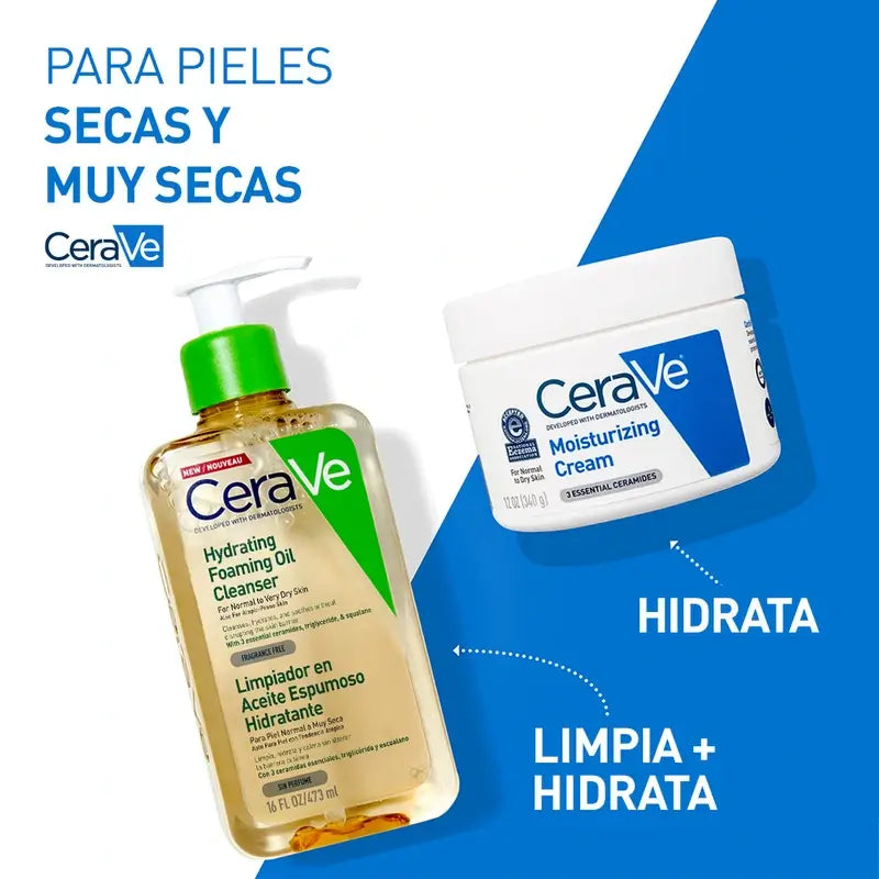 Cerave Aceite Limpiador Espumoso Hidratante, 473 ml