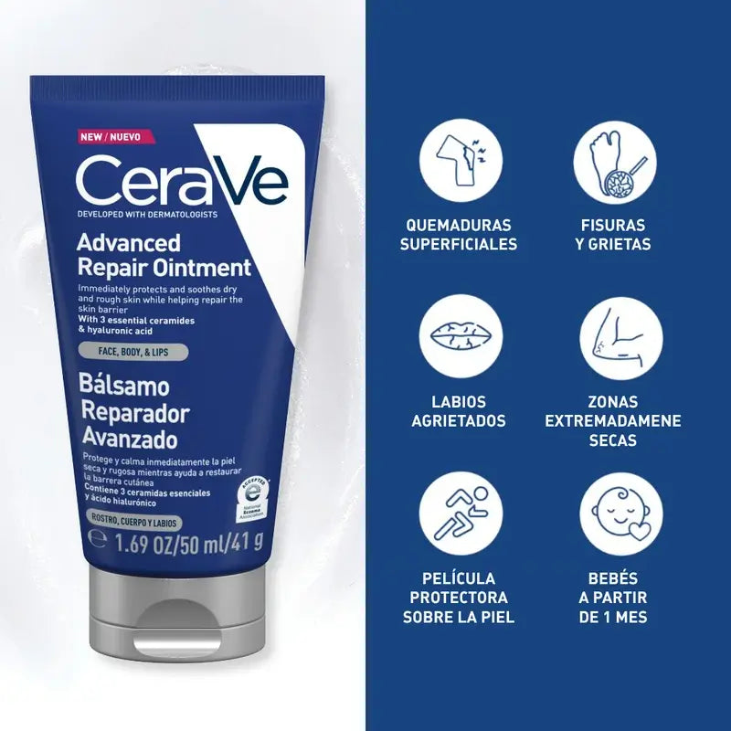 Cerave Bálsamo Reparador Avanzado, 50 ml