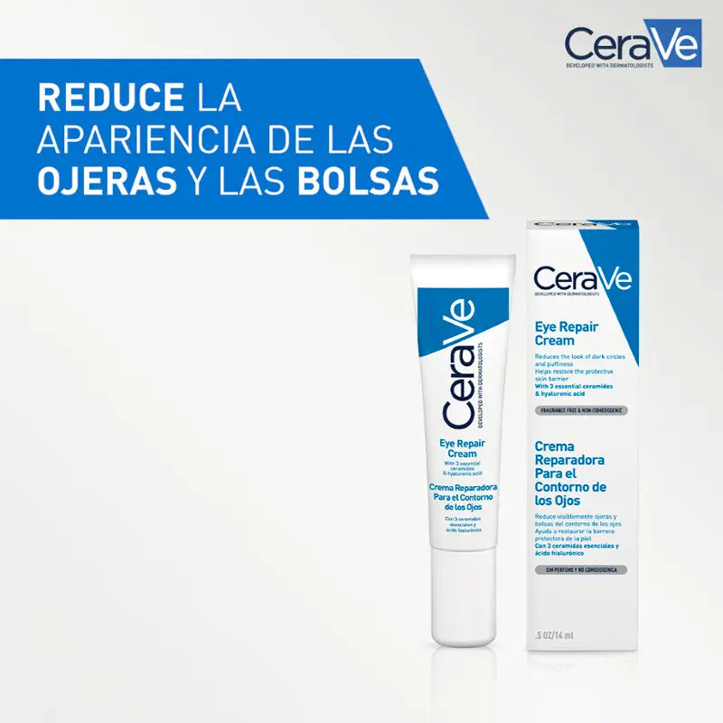 CeraVe Crema Reparadora Contorno de Ojos, 14 ml