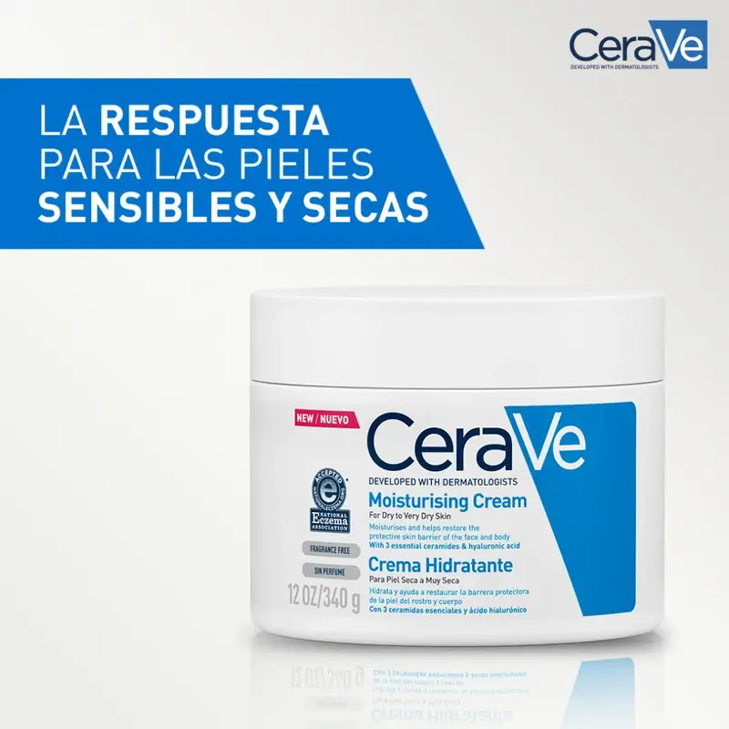 CeraVe Crema Hidratante Piel Seca, 340 gr