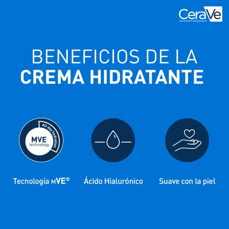 CeraVe Crema Hidratante Piel Seca, 340 gr