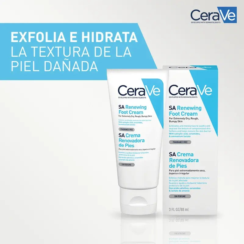 CeraVe Crema Renovadora de Pies, 88 ml