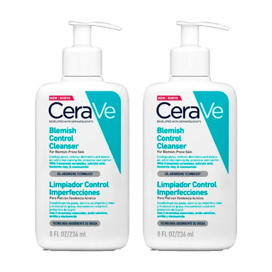 Cerave Duplo Limpiador Control Imperfecciones, 2X236 Ml