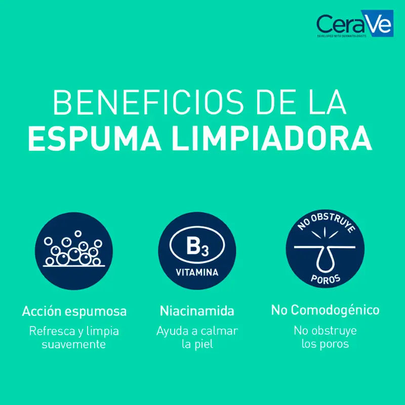 CeraVe Gel Limpiador Espumoso, 1l