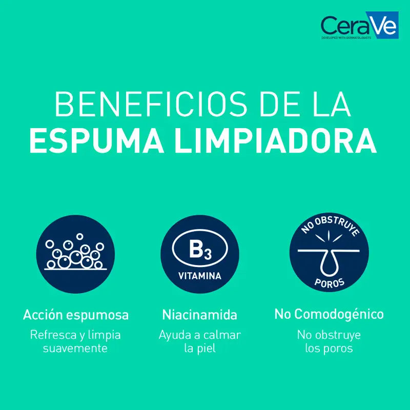 CeraVe Gel Limpiador Espumoso, 236 ml