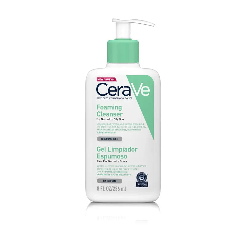 CeraVe Gel Limpiador Espumoso, 236 ml