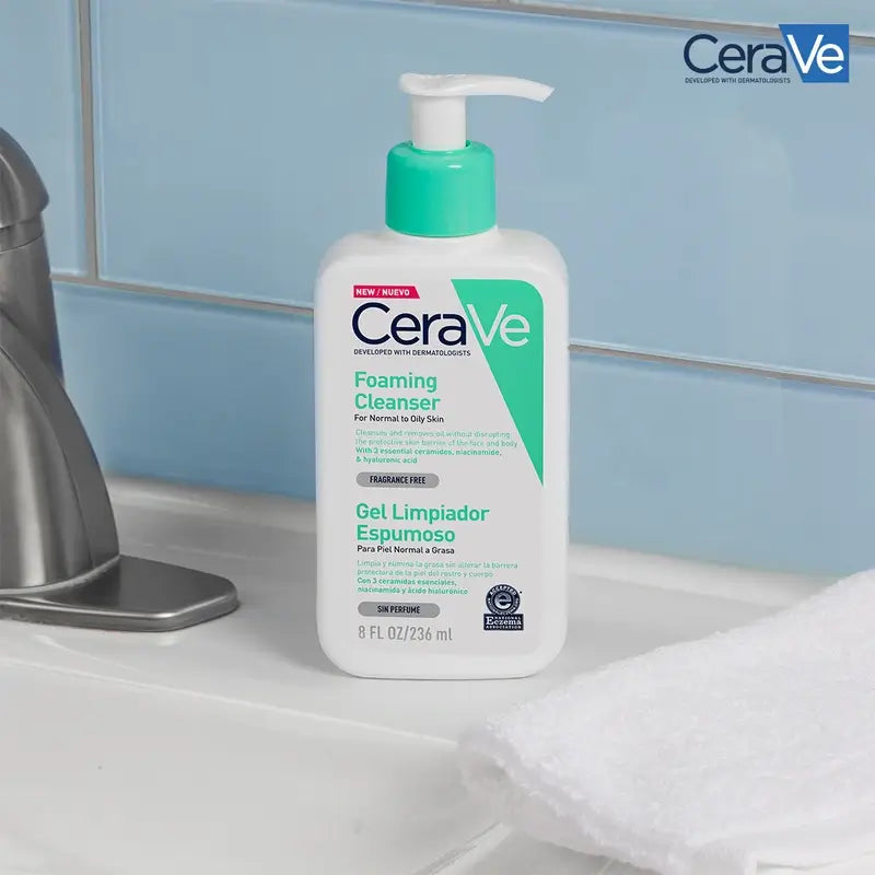 CeraVe Gel Limpiador Espumoso, 236 ml