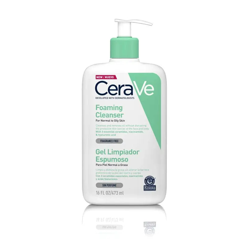 CeraVe Gel Limpiador Espumoso, 473 ml