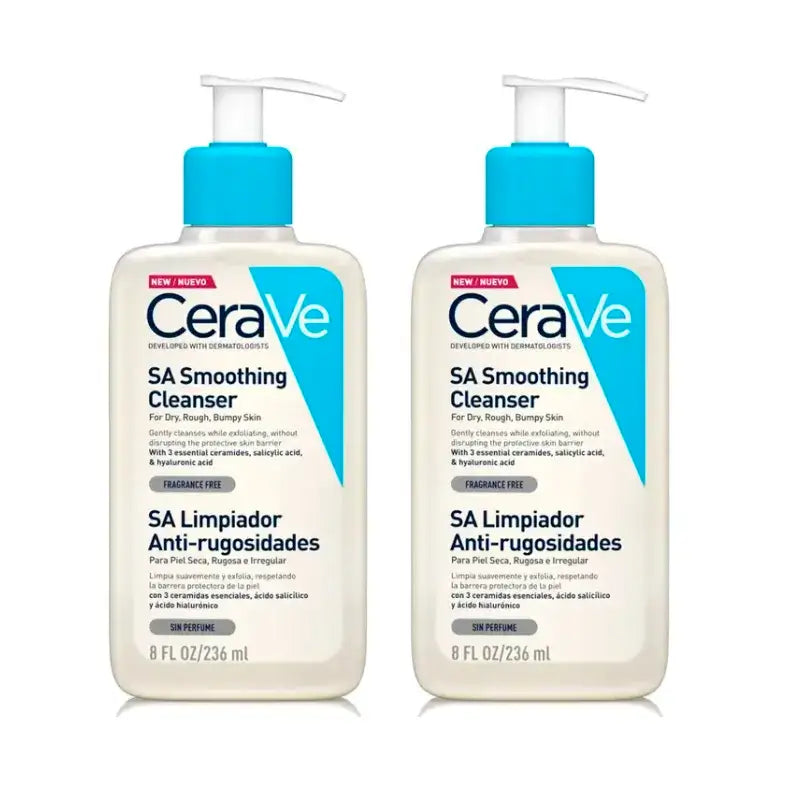 CeraVe Limpiador Antirrugosidades, Pack 2 x 236 ml