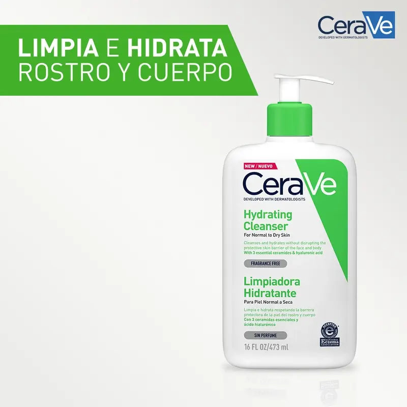 CeraVe Gel Limpiador Hidratante, 473 ml