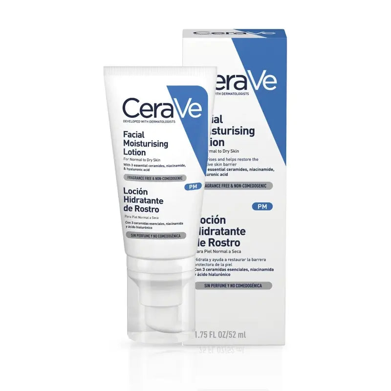 CeraVe Loción Hidratante de Rostro, 52 ml