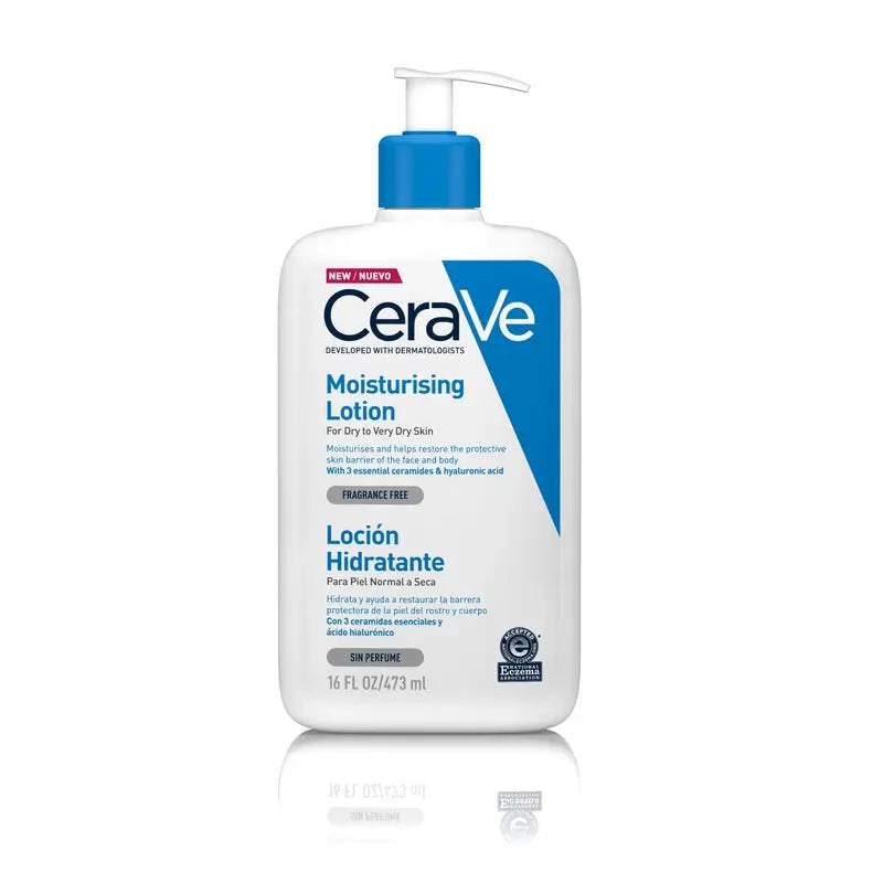 CeraVe Loción Hidratante Piel Seca o Muy Seca, 473 ml