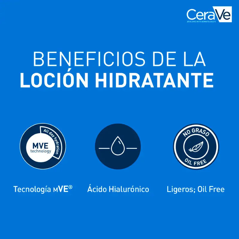 CeraVe Loción Hidratante Piel Normal a Seca, 473 ml