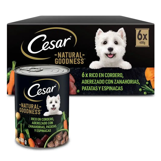 Cesar Natural Lata Cordero 6X400Gr